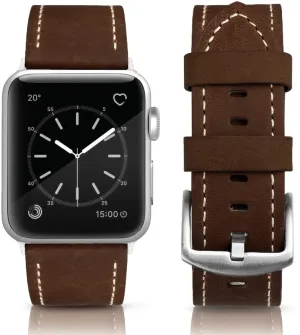 Guys Leather Apple Watchband - DK Brown - by Simply Southern