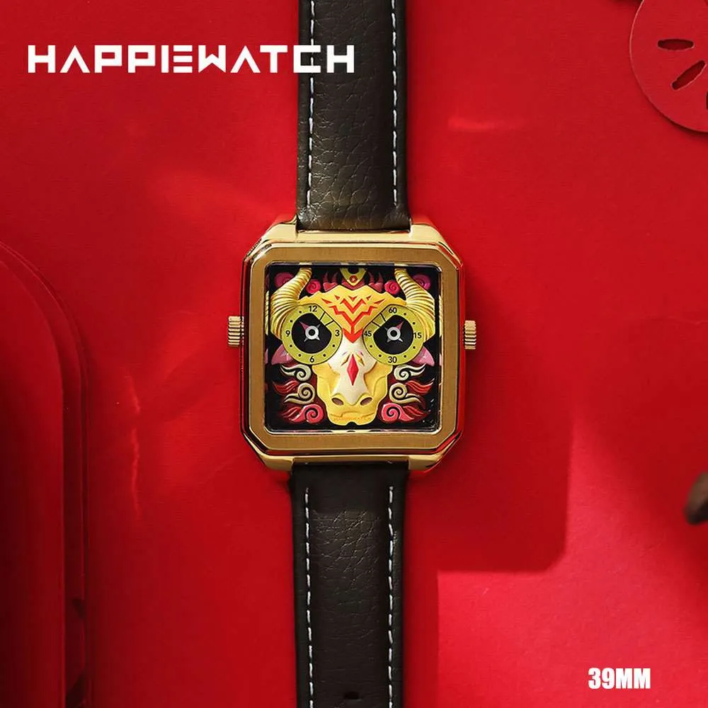 HAPPIEWATCH Sacred Cow Square Watch