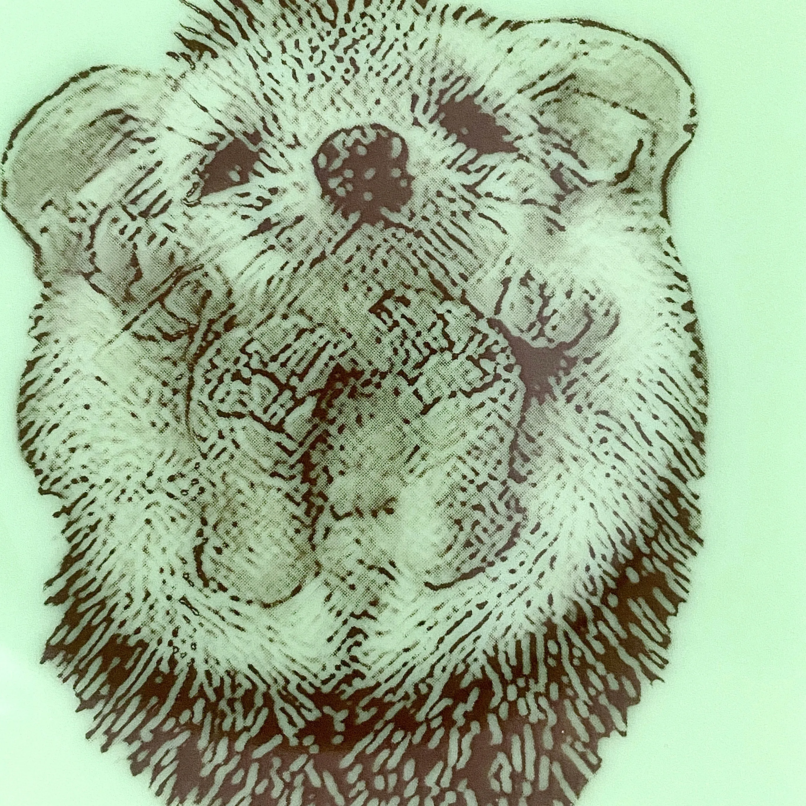 Hedgehog Dish Jadeite Mint Green Glass