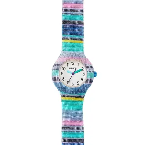 Hip hop watch blue stripes the methode collection 28mm hwu1183