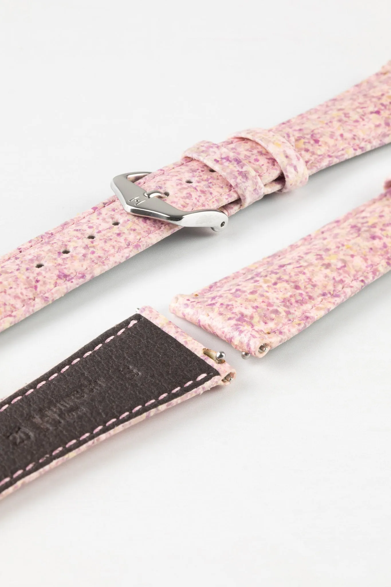 Hirsch ROSE Petal Vegan Fibre Watch Strap in PINK