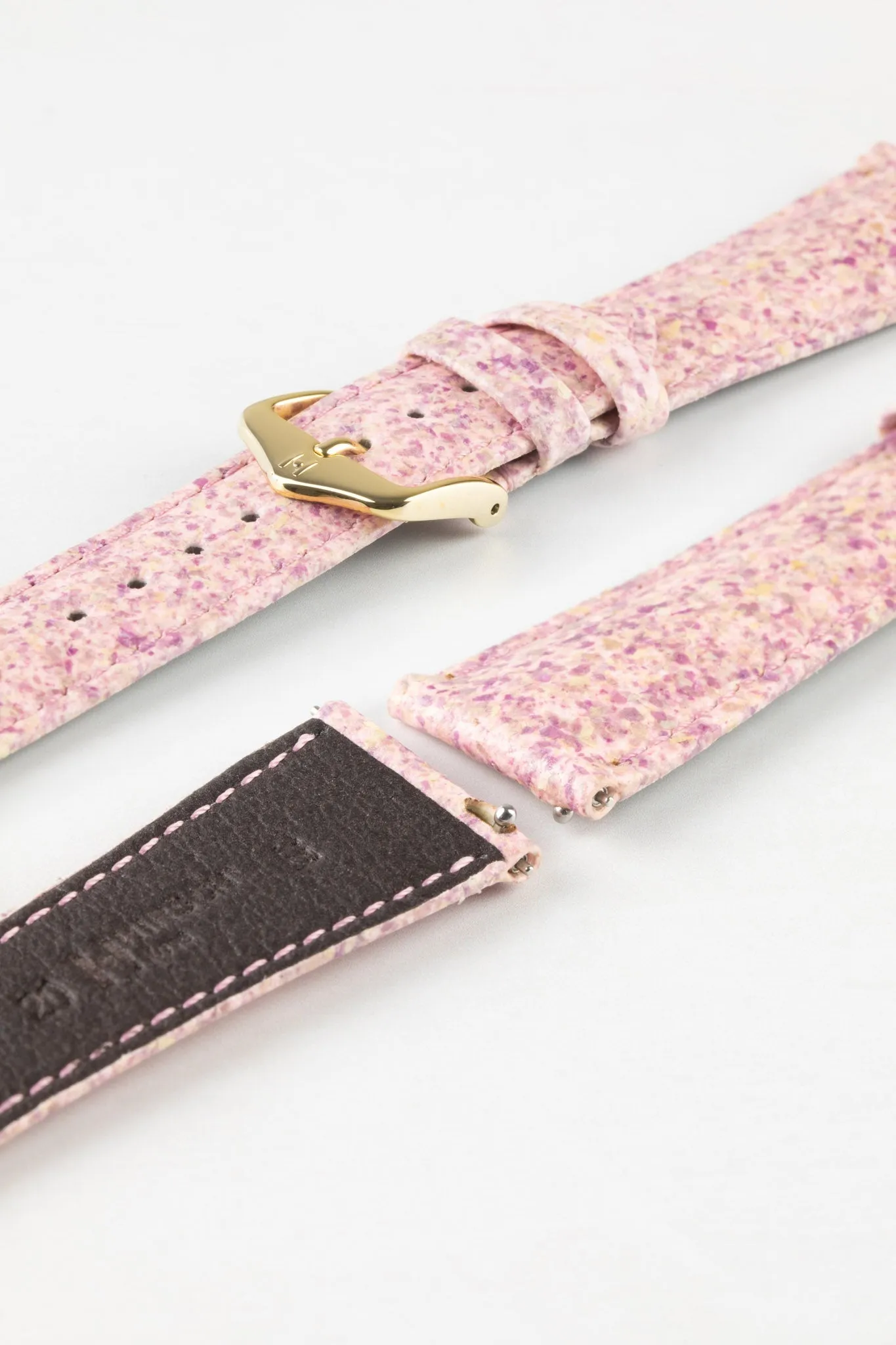 Hirsch ROSE Petal Vegan Fibre Watch Strap in PINK