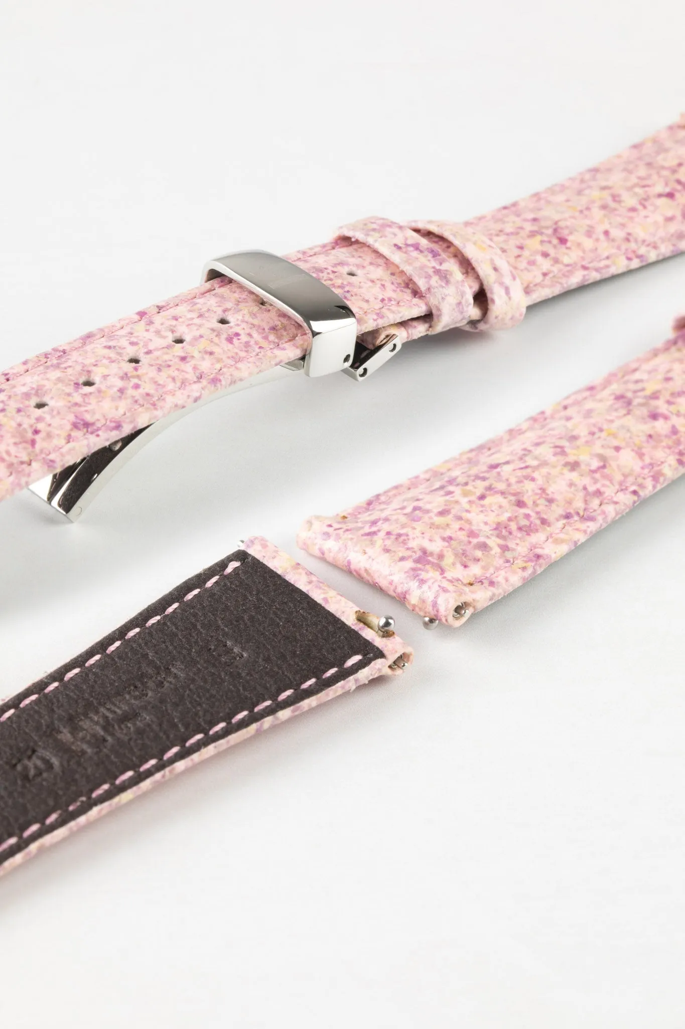 Hirsch ROSE Petal Vegan Fibre Watch Strap in PINK