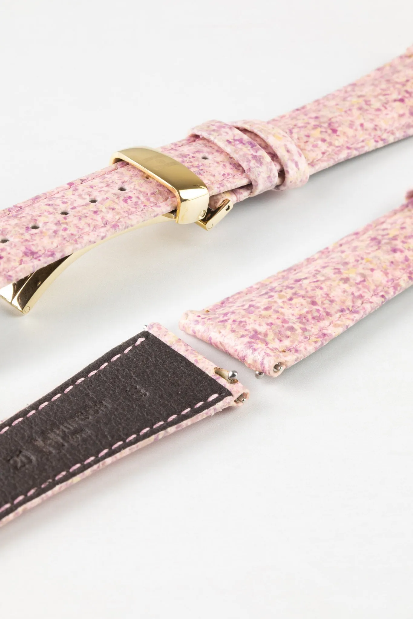 Hirsch ROSE Petal Vegan Fibre Watch Strap in PINK