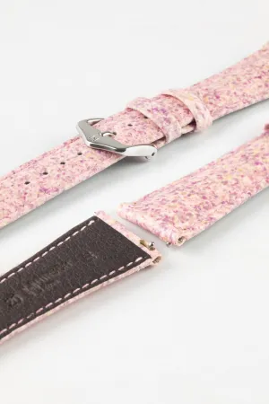 Hirsch ROSE Petal Vegan Fibre Watch Strap in PINK
