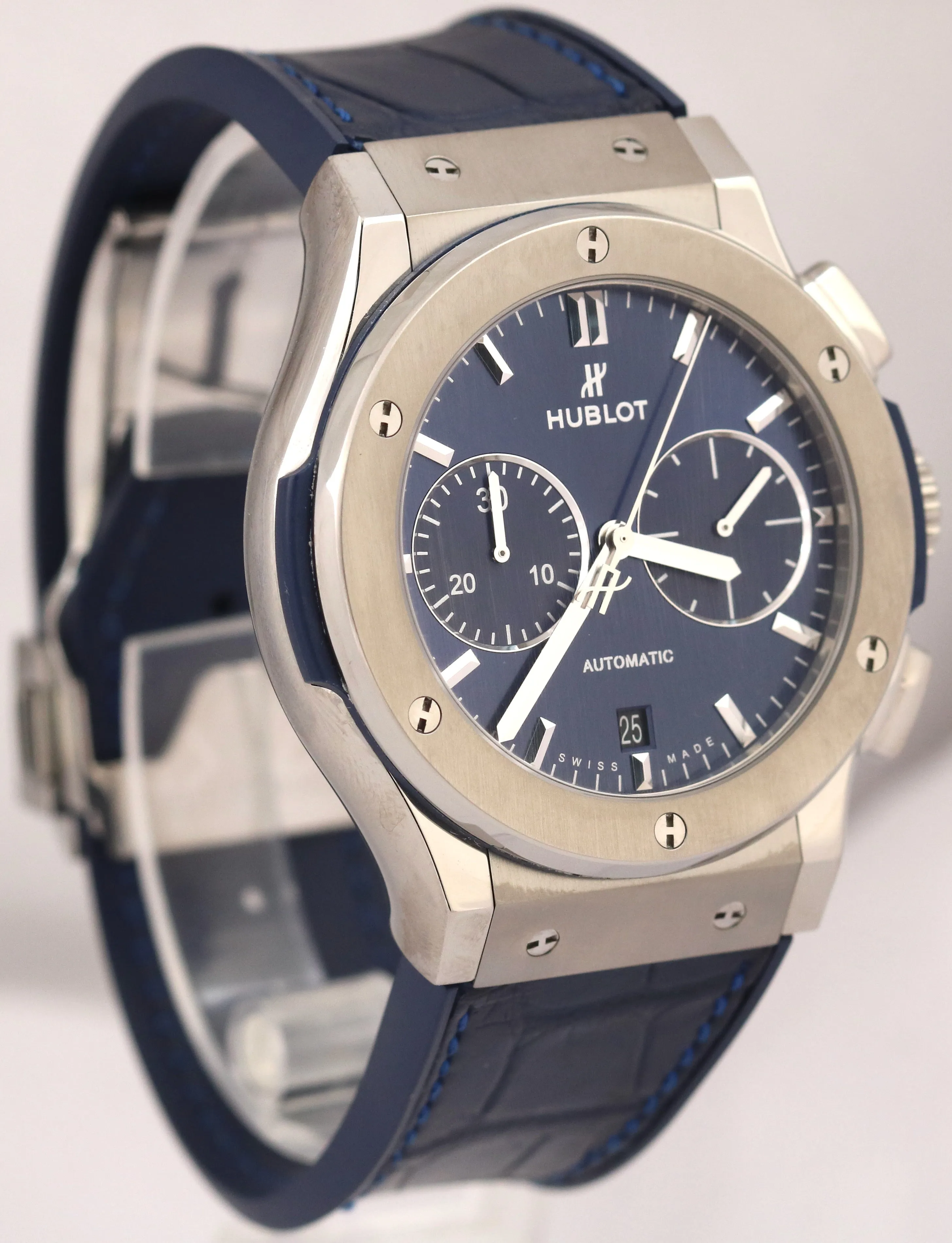 Hublot Classic BLUE Classic Fusion Chronograph Titanium 45mm 521.NX.7170.RX
