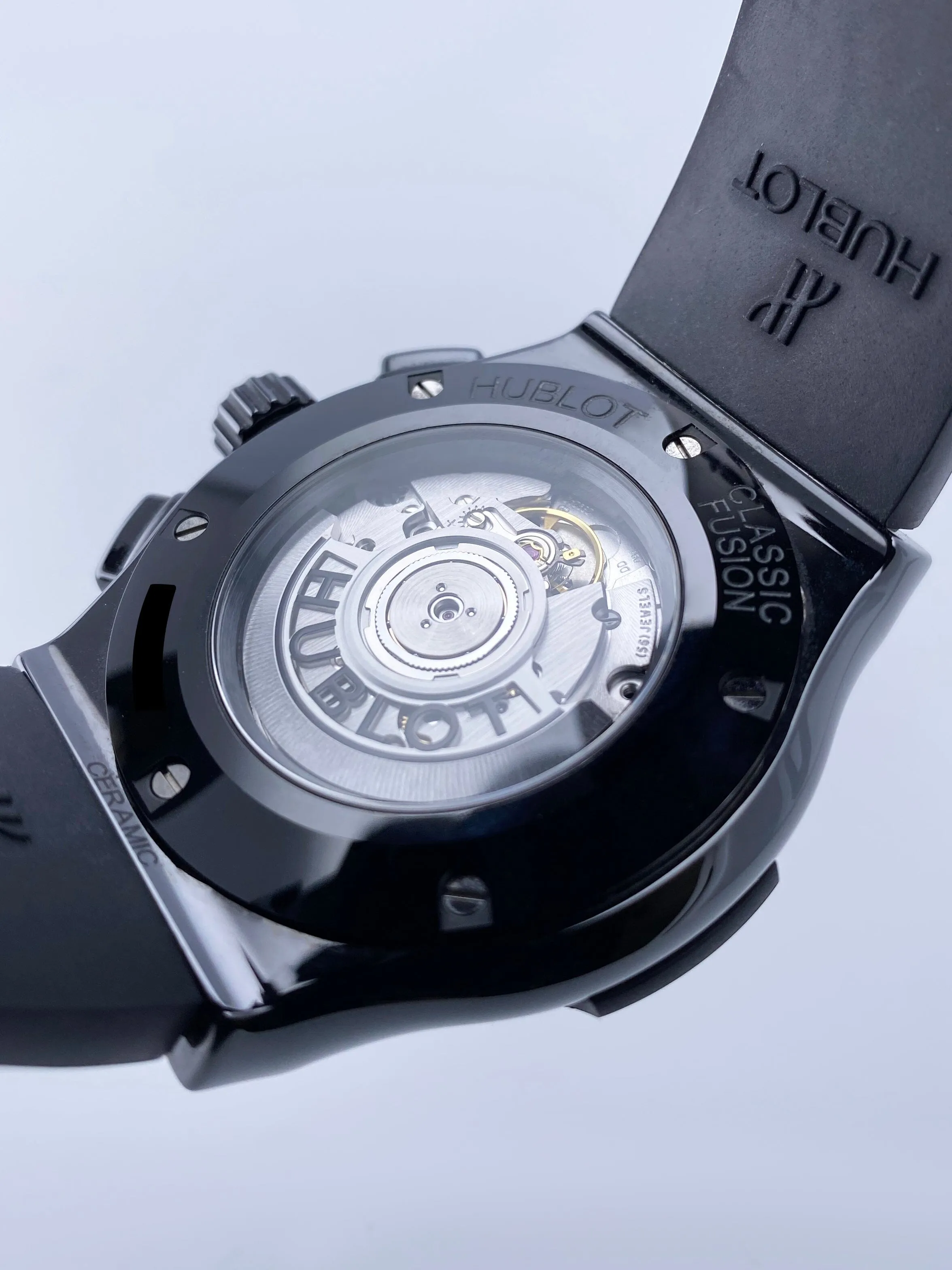 Hublot Classic Fusion Aerofusion Black Magic Mens Watch Box Papers