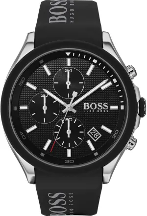 Hugo Boss 1513716 Velocity Black Dial Silicone Quartz Men's Watch