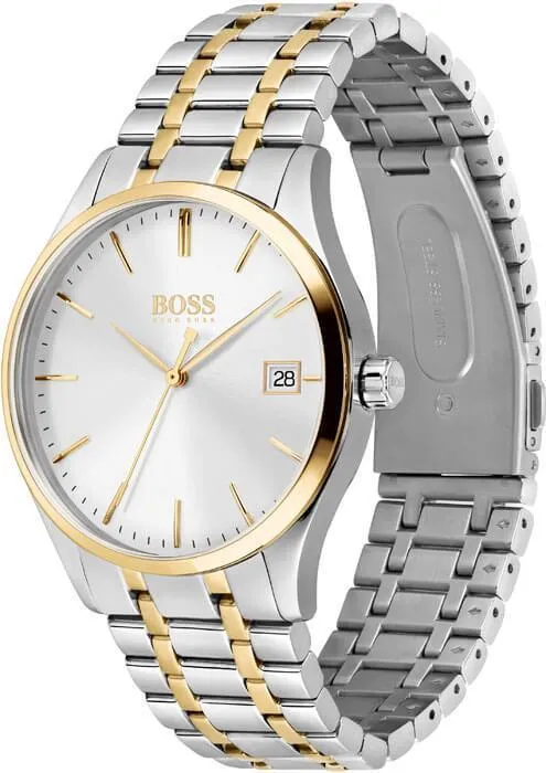 Hugo Boss 1513835 Commissioner Two-Tone Stainless Steel Quartz Men's Watch