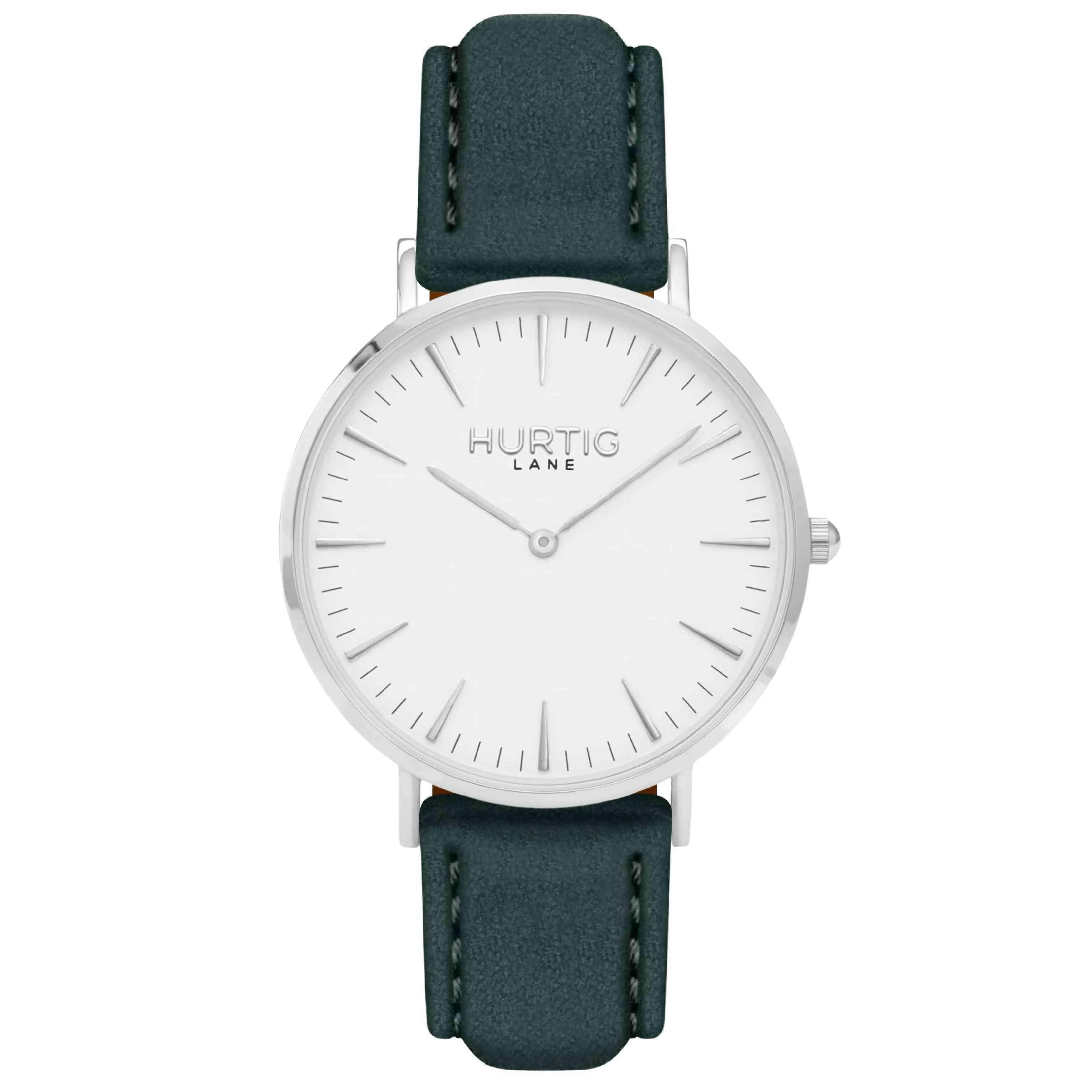 Hymnal Vegan Suede Watch Silver, White & Berry