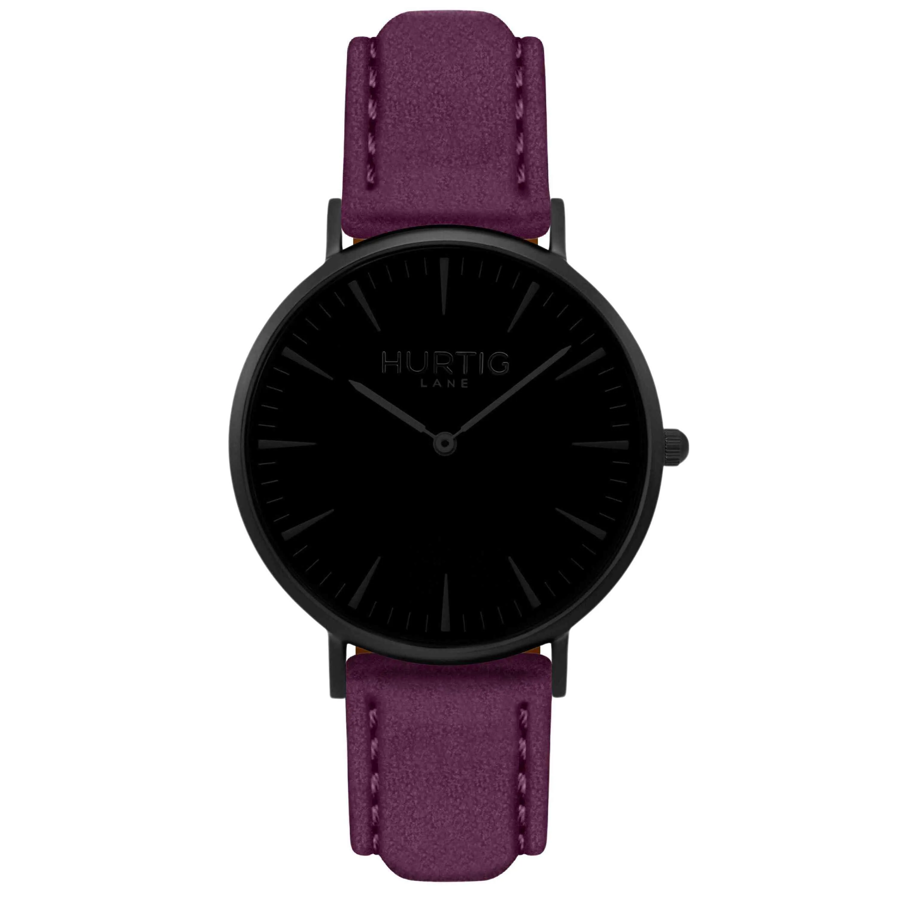 Hymnal Vegan Watch Tweed All Black & Grey