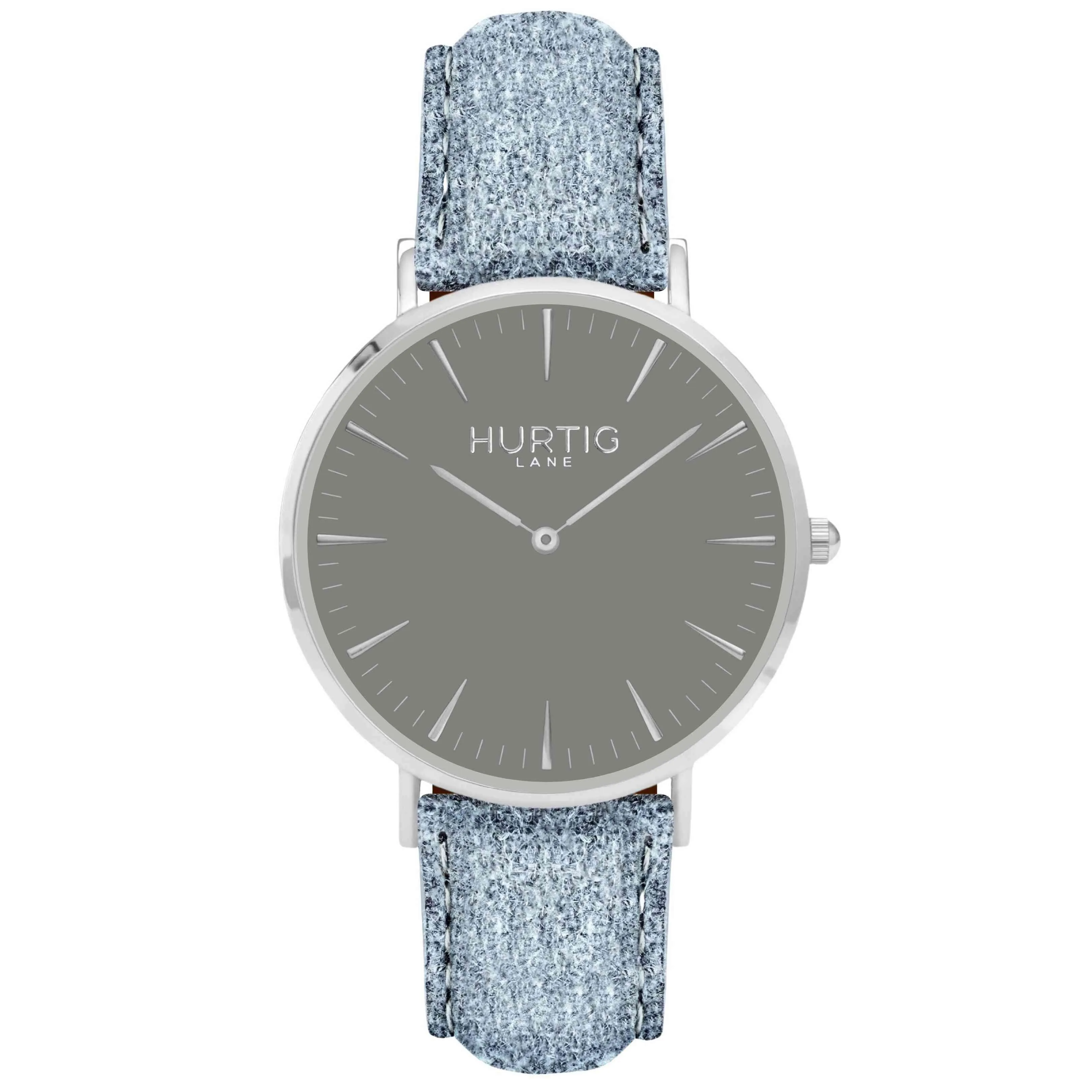 Hymnal Vegan Watch Tweed Silver, Grey & Grey