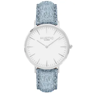 Hymnal Vegan Watch Tweed Silver, White & Grey