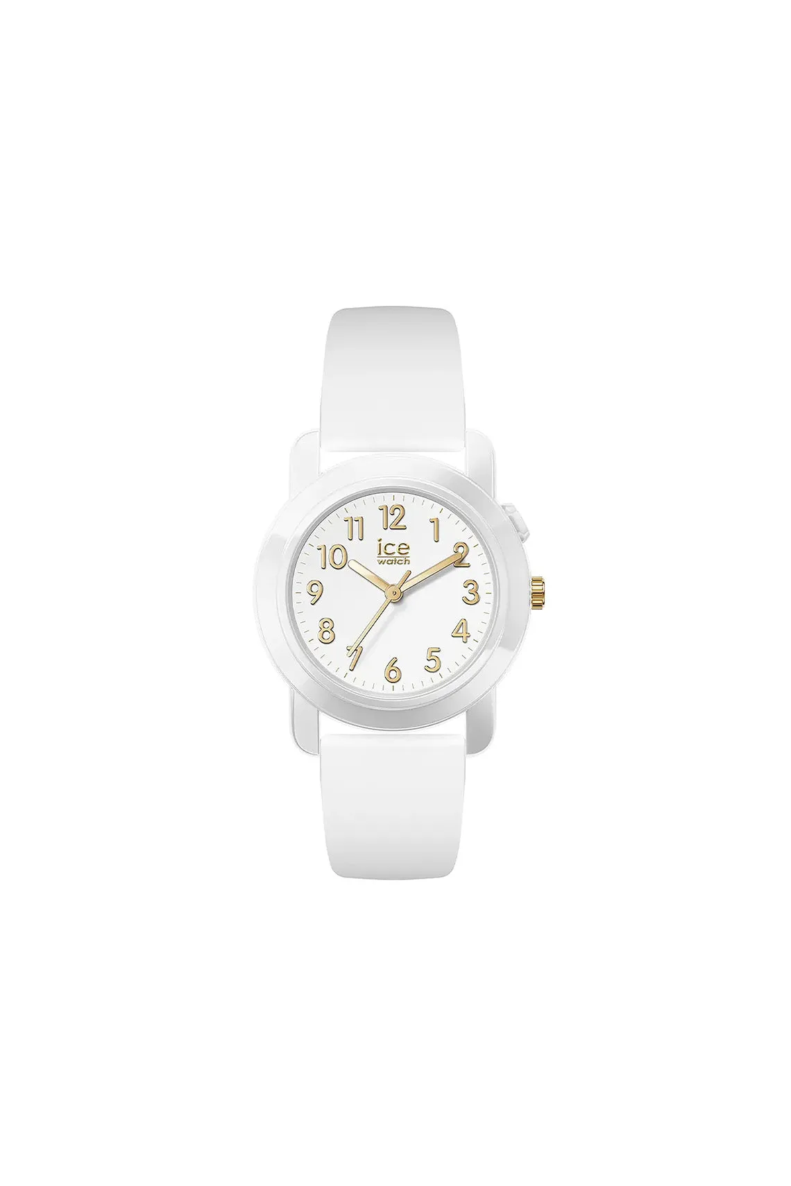 Ice Find Analog White Gold Silicon Strap Size Small Watch