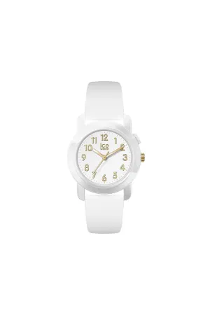 Ice Find Analog White Gold Silicon Strap Size Small Watch