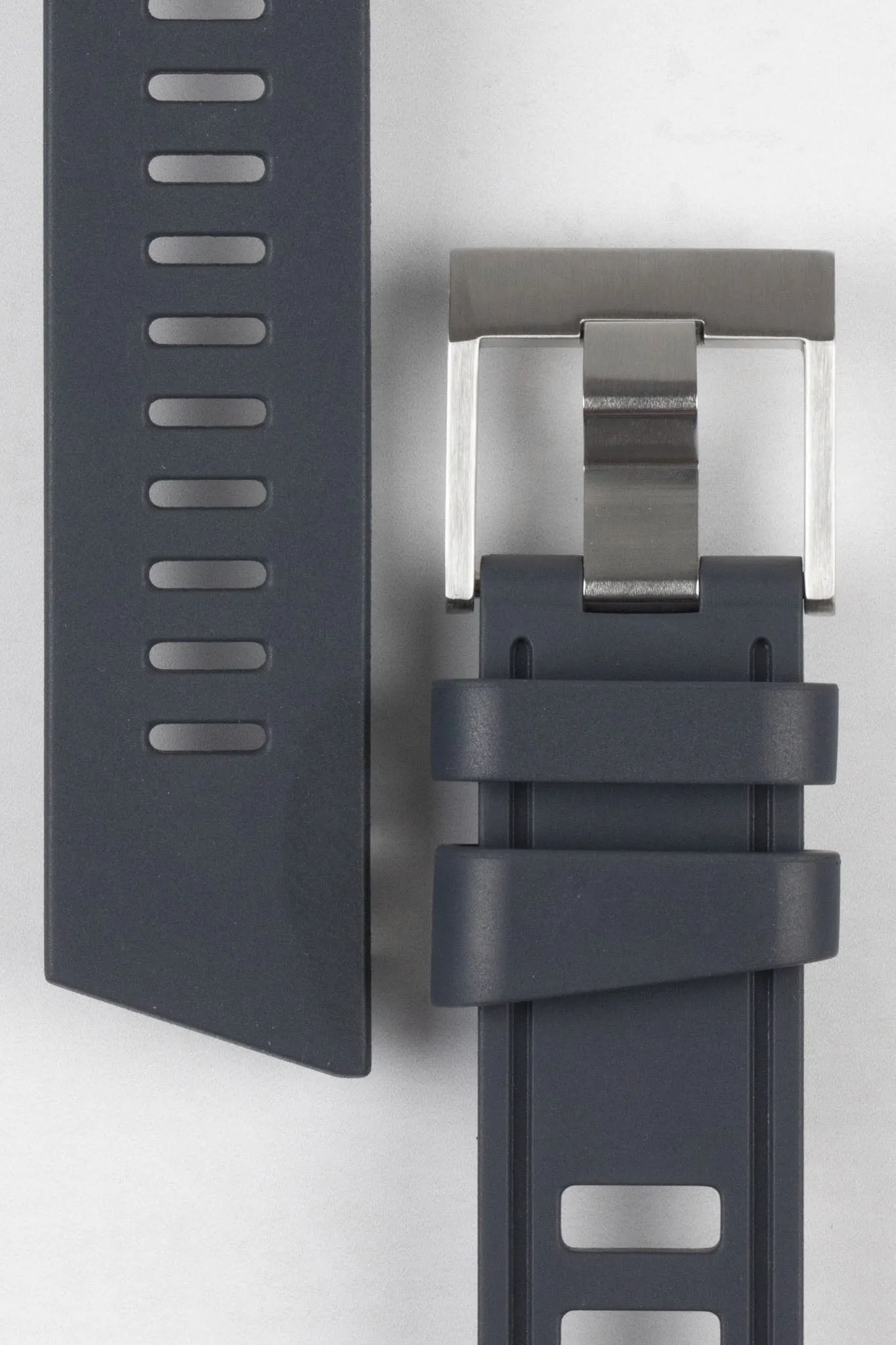 ISOfrane Rubber Dive Watch Strap in ANTHRACITE