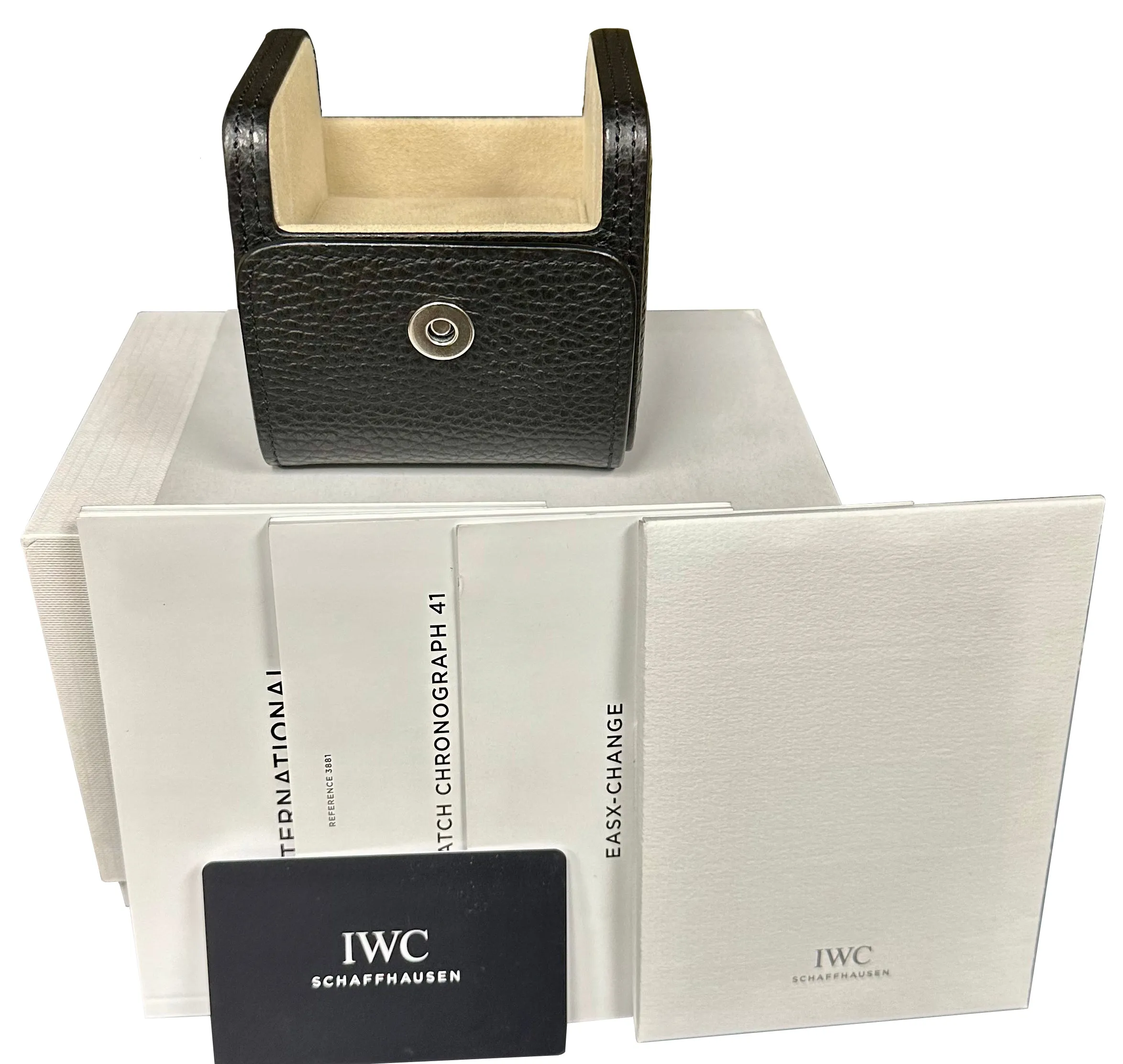 IWC Pilot's Watch Chronograph Green Stainless Steel 41mm Watch IW388103 CARD
