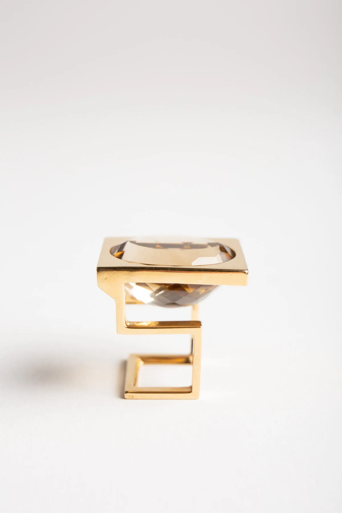 JEAN VENDOME | 1970'S RUTILATED QUARTZ RING