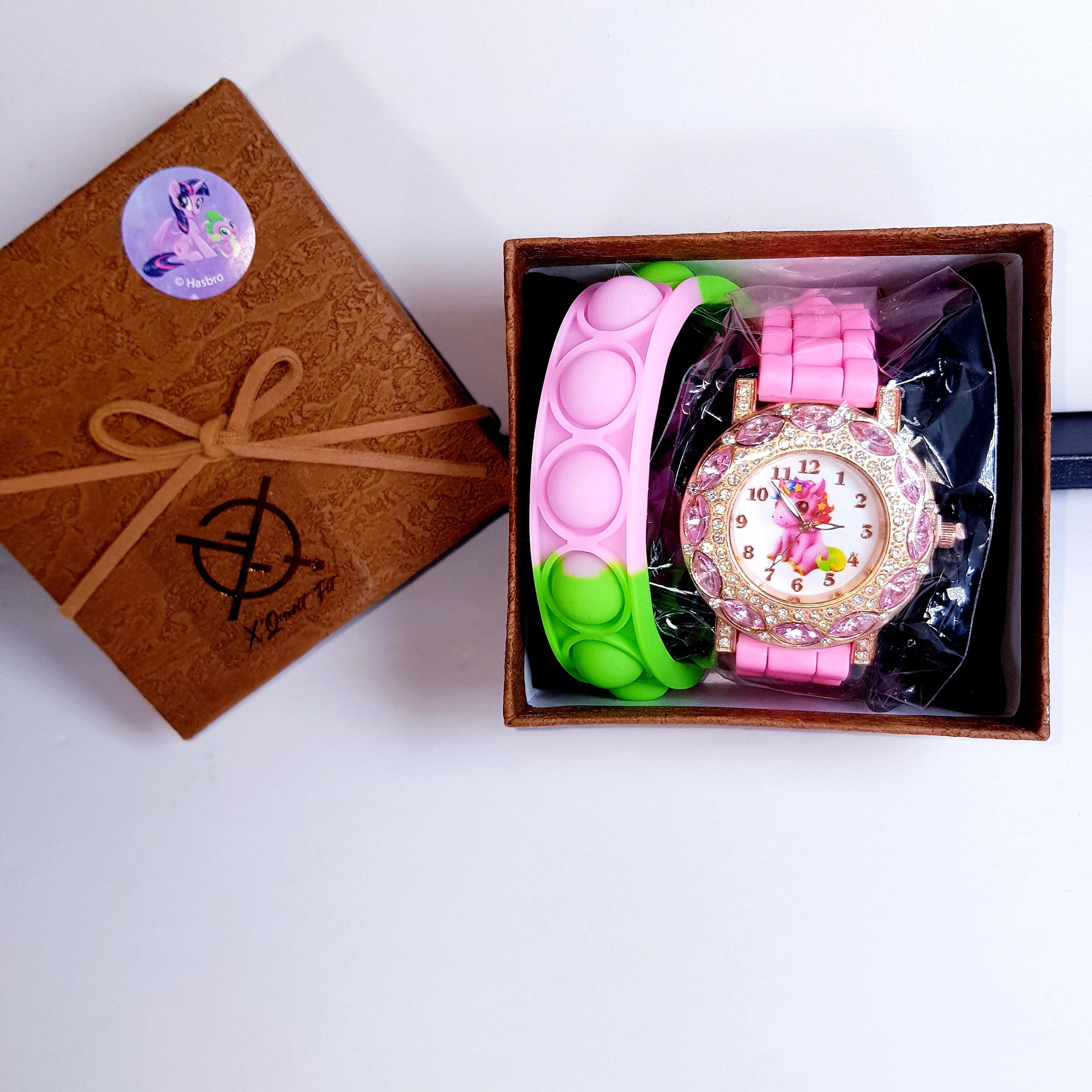 Jeweled Unicorn Pop It Watch Set