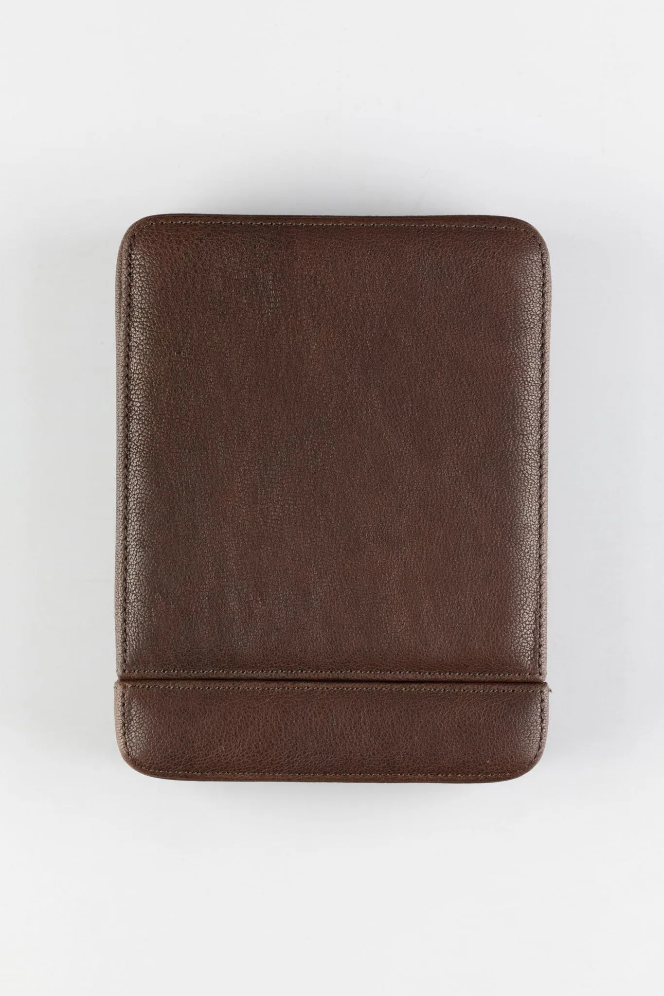 JPM 2-Watch Leather Sliding Storage Case in AGED BROWN