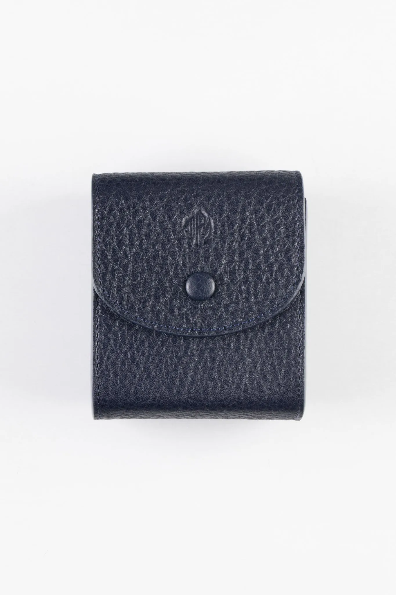 JPM Cubo Single Leather Watch Travel Case in BLUE