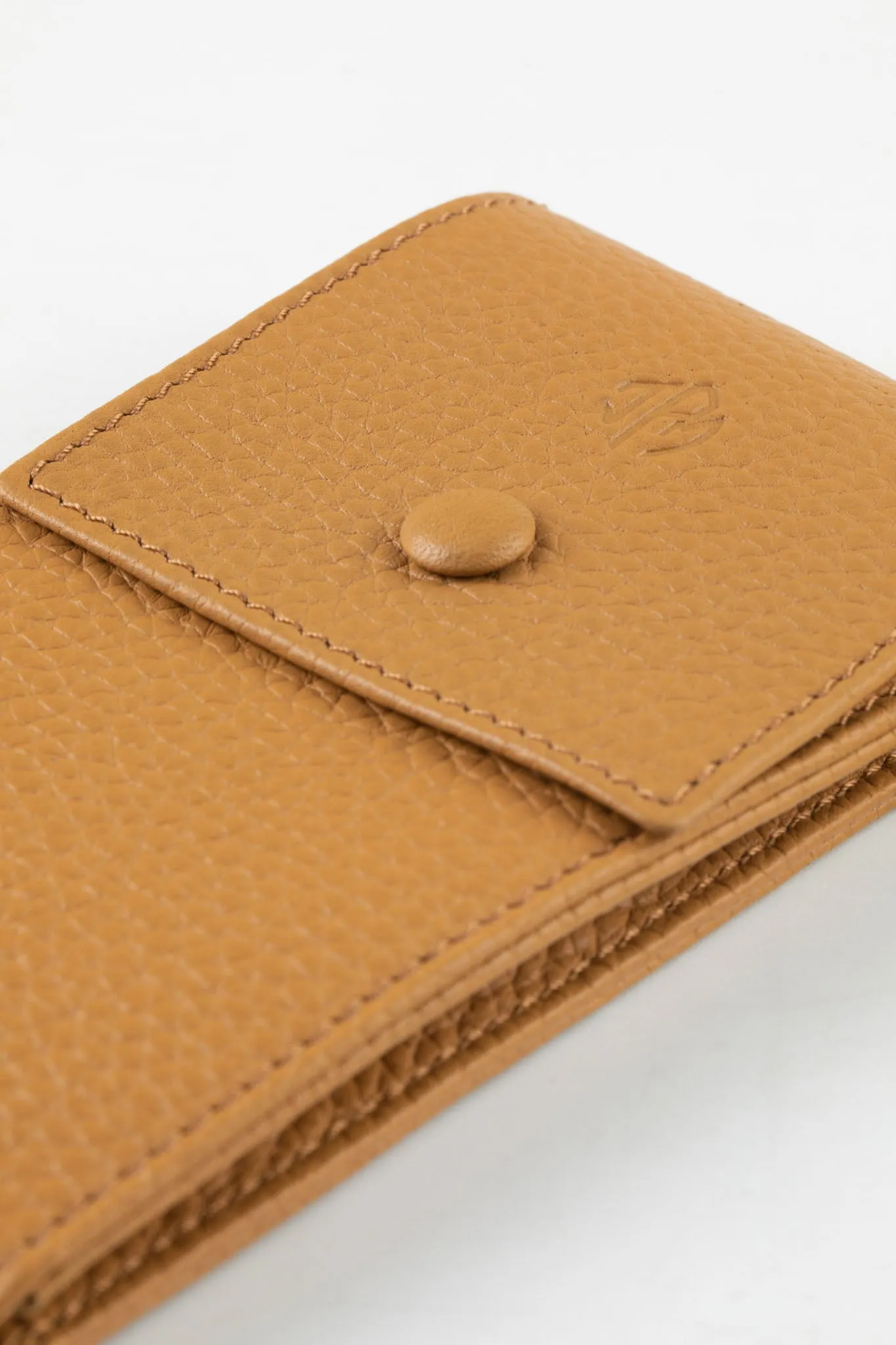 JPM Luxe Leather Watch Travel Pouch in CAMEL