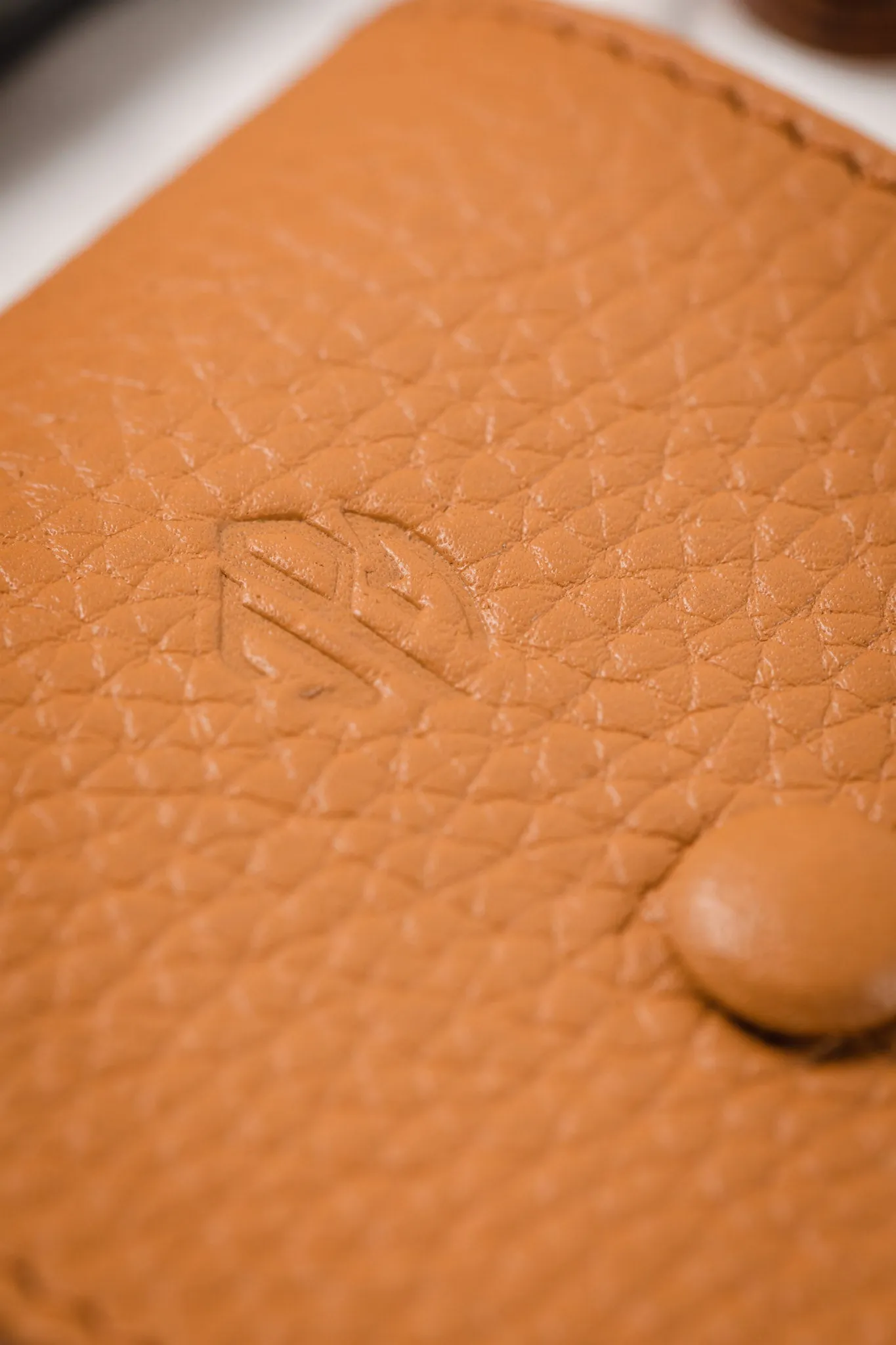 JPM Luxe Leather Watch Travel Pouch in CAMEL