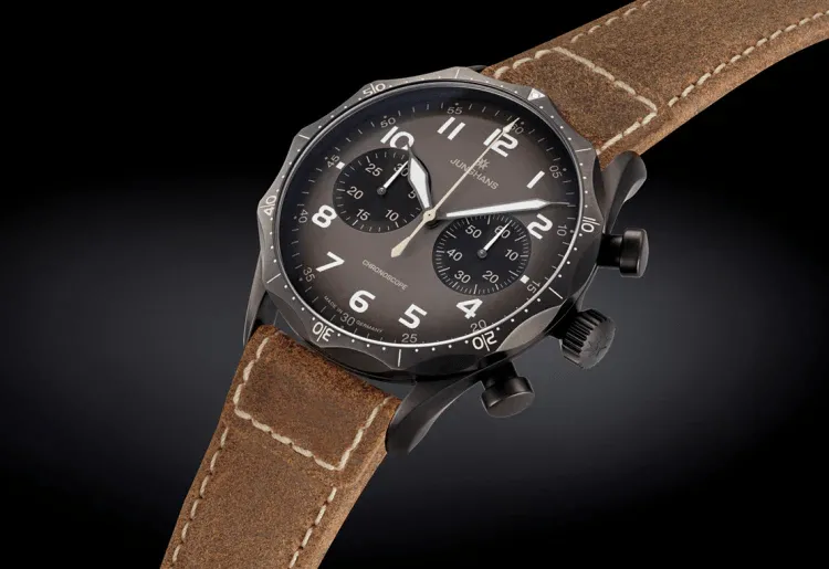 Junghans Meister Pilot Brown-Gray Chronograph Men's Watch 027/3794.00