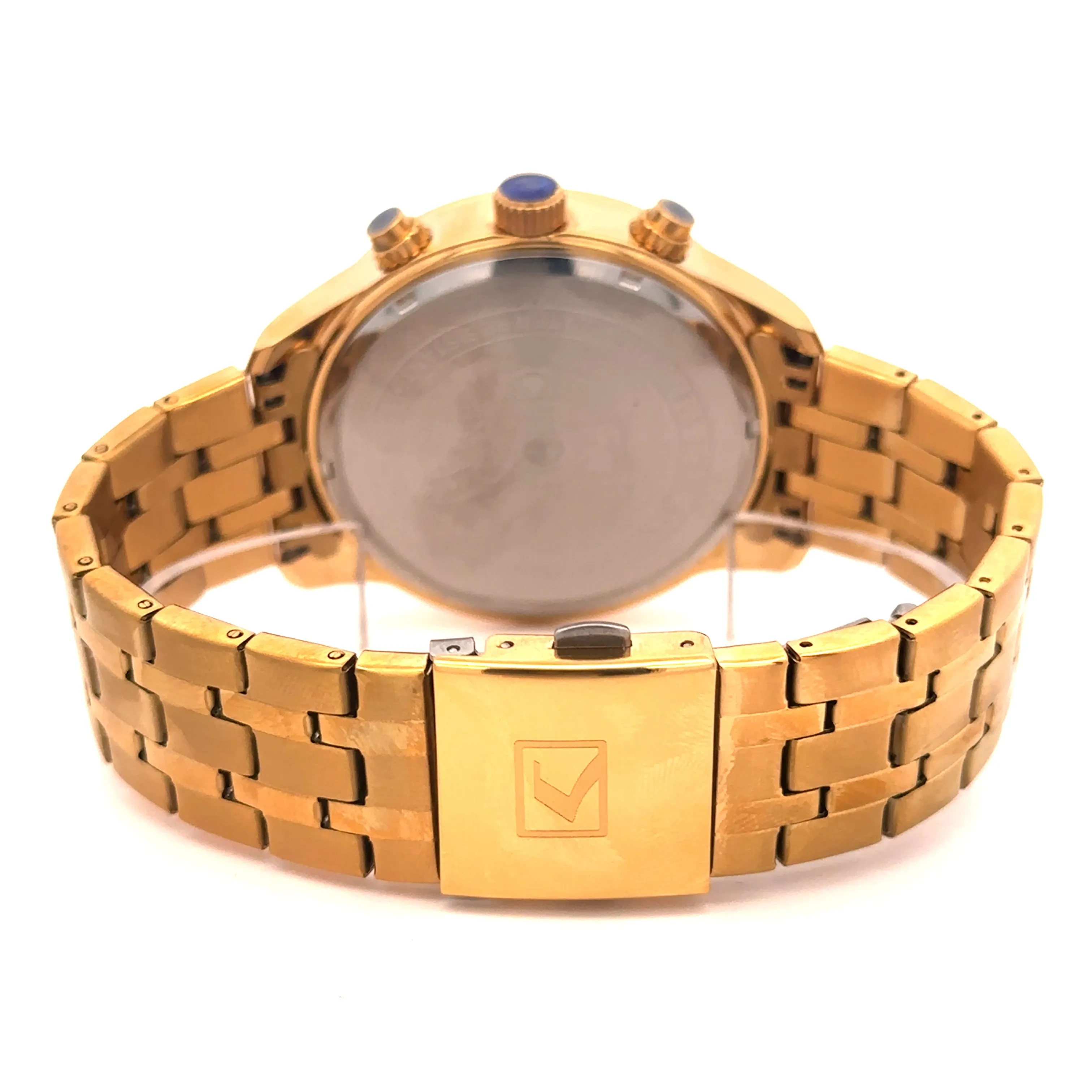 KAIREN METAL GOLD CURREN ICED OUT MENS WATCH I 551852