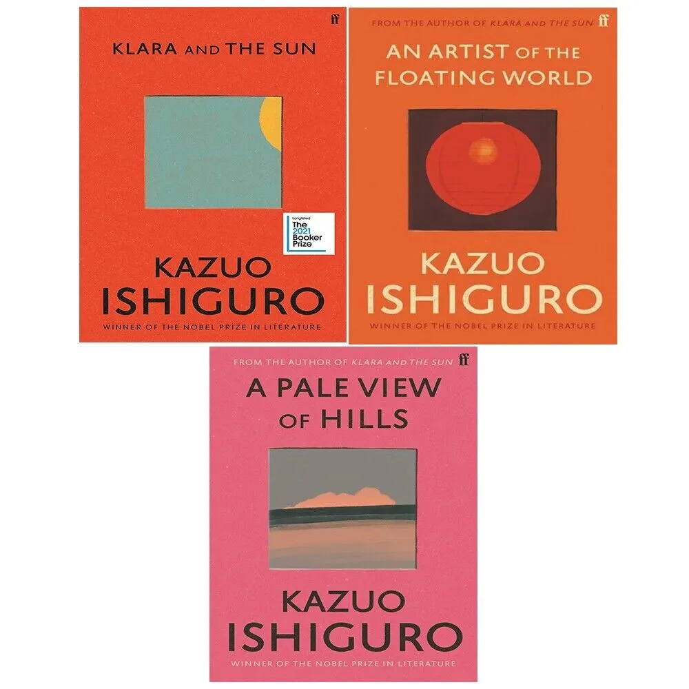Kazuo Ishiguro Collection 3 Books Set (Klara and Sun (HB),An Artist of Floating)