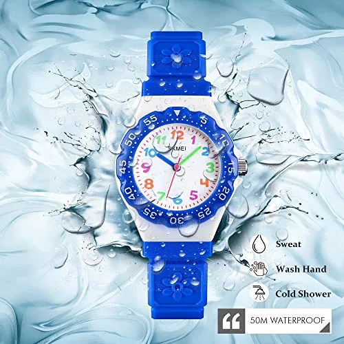 Kids Watch Waterproof Cartoon Analog Girls Boys Ages 3-10