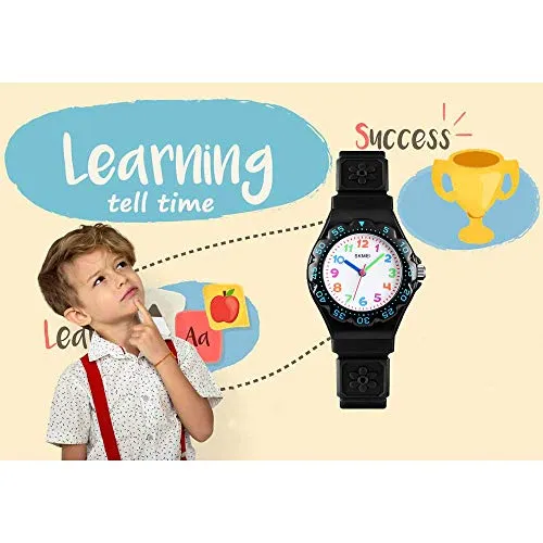 Kids Watch Waterproof Cartoon Analog Girls Boys Ages 3-10