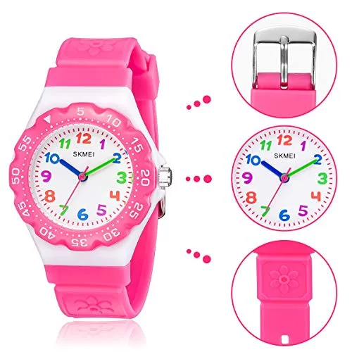 Kids Watch Waterproof Cartoon Analog Girls Boys Ages 3-10