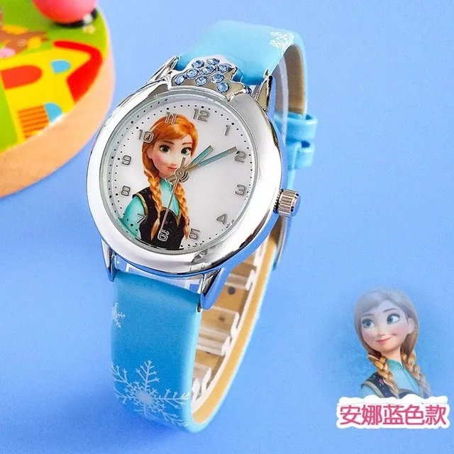 Kids Watches Girls 2019 New Relojes Cartoon Children Watch Princess Watches Fashion Kids Cute Rubber Leather Quartz Watch Gifts