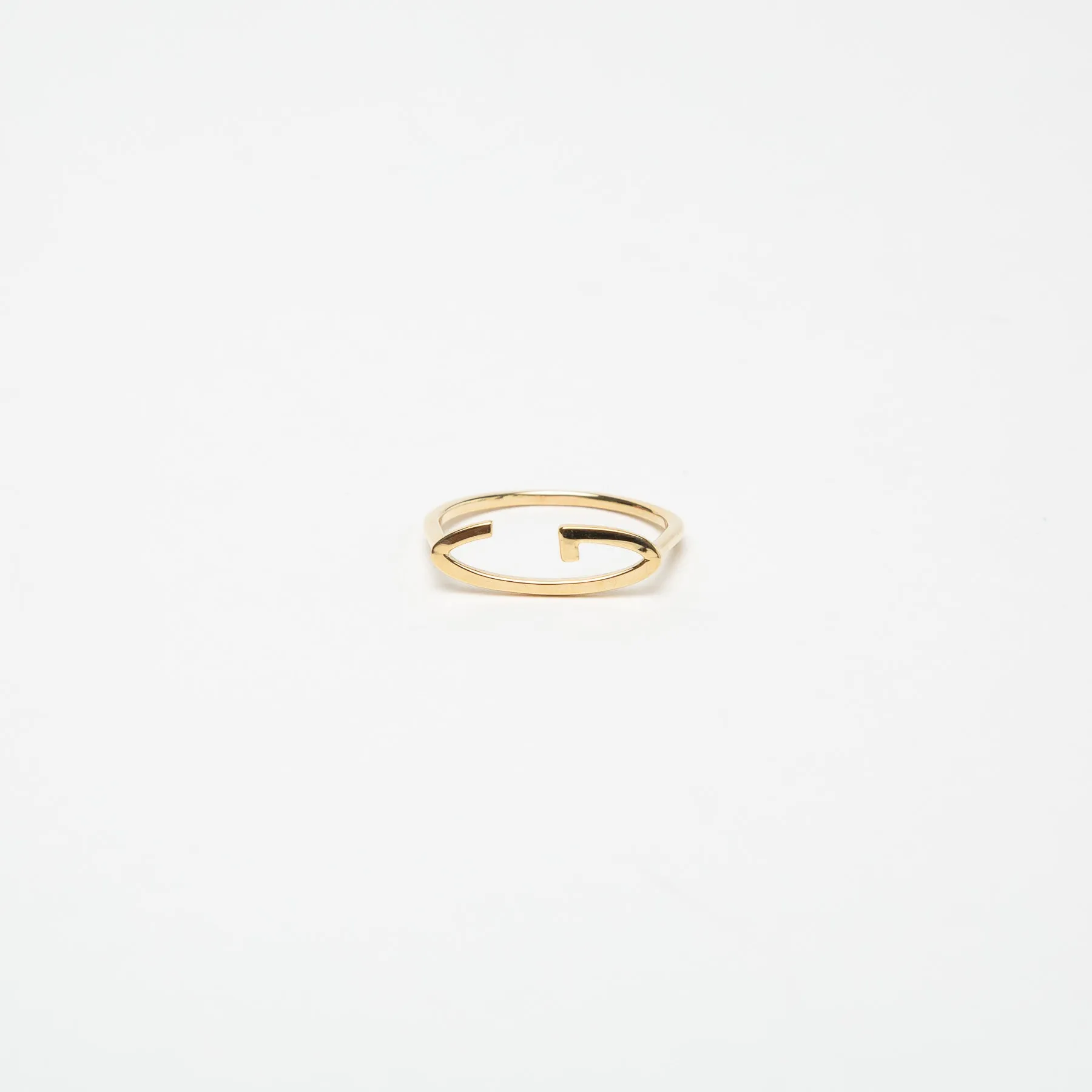 KWIT | 14K GOLD LETTER G RING
