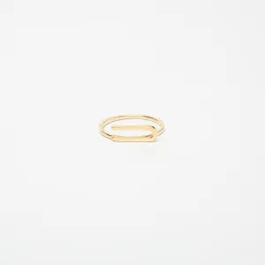 KWIT | 14K GOLD LETTER U RING