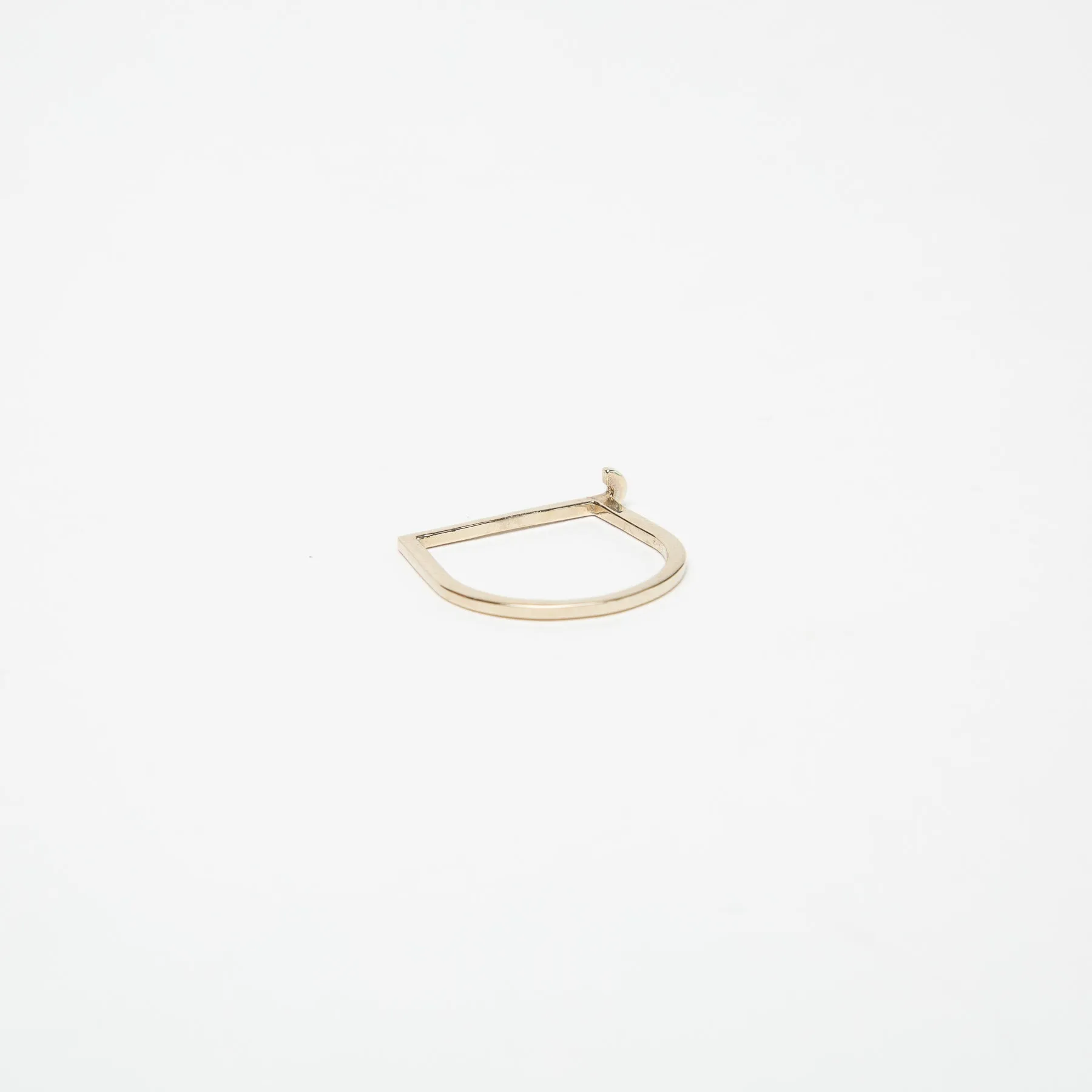 KWIT | 14K WHITE GOLD LETTER J RING