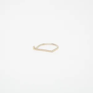 KWIT | 14K WHITE GOLD LETTER J RING