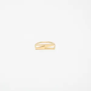 KWIT | 14K YELLOW GOLD LETTER N RING