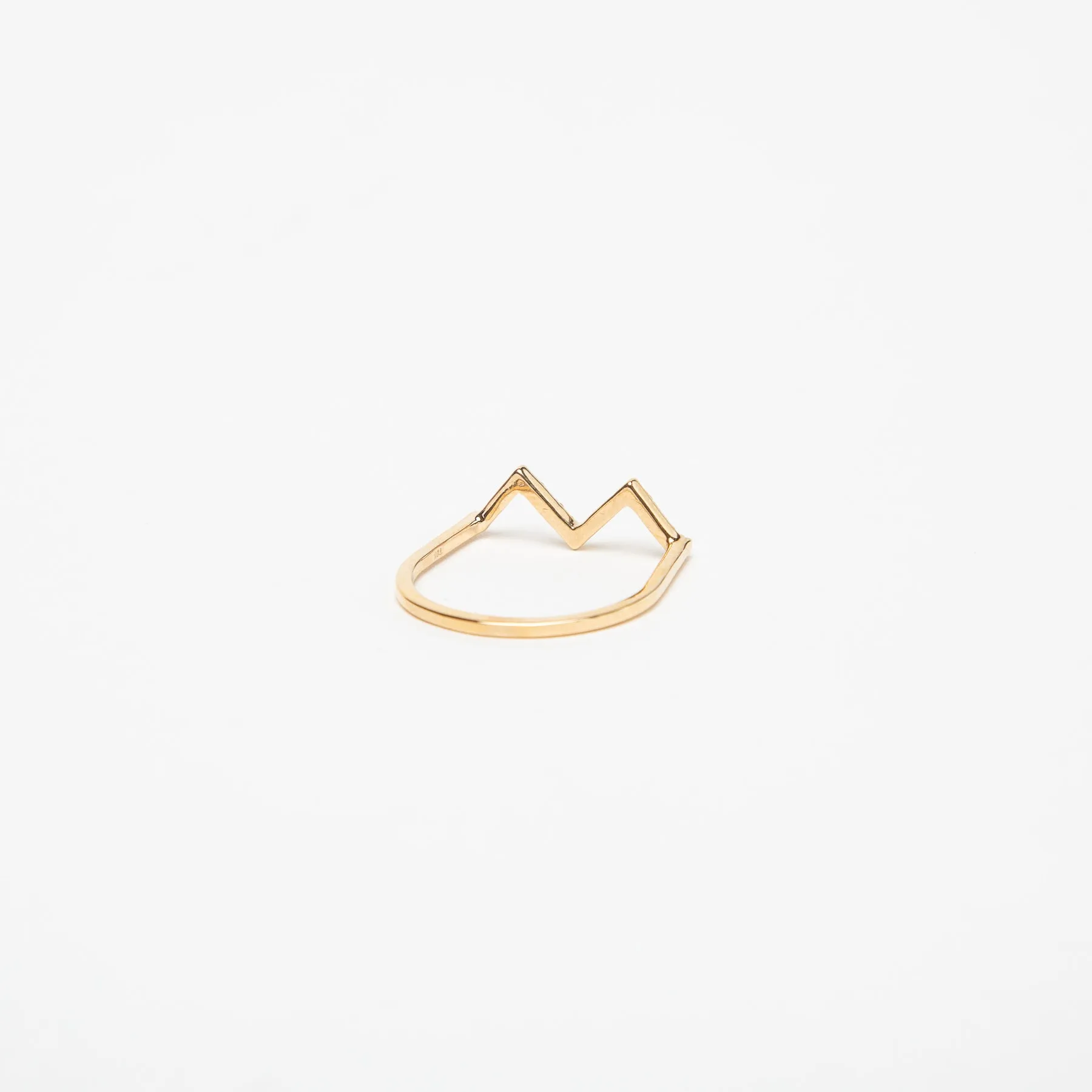 KWIT | YELLOW GOLD MW ZIG ZAG DIAMOND RING