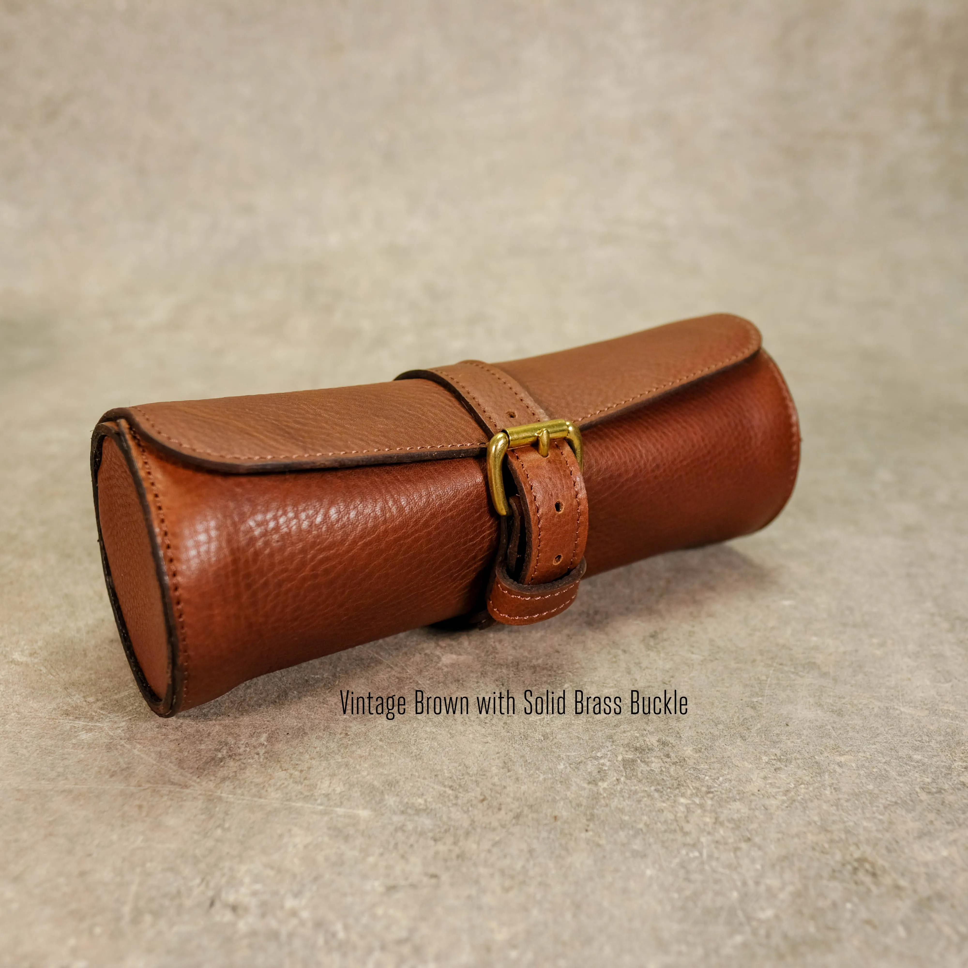 Leather Watch Roll for 4 Watches