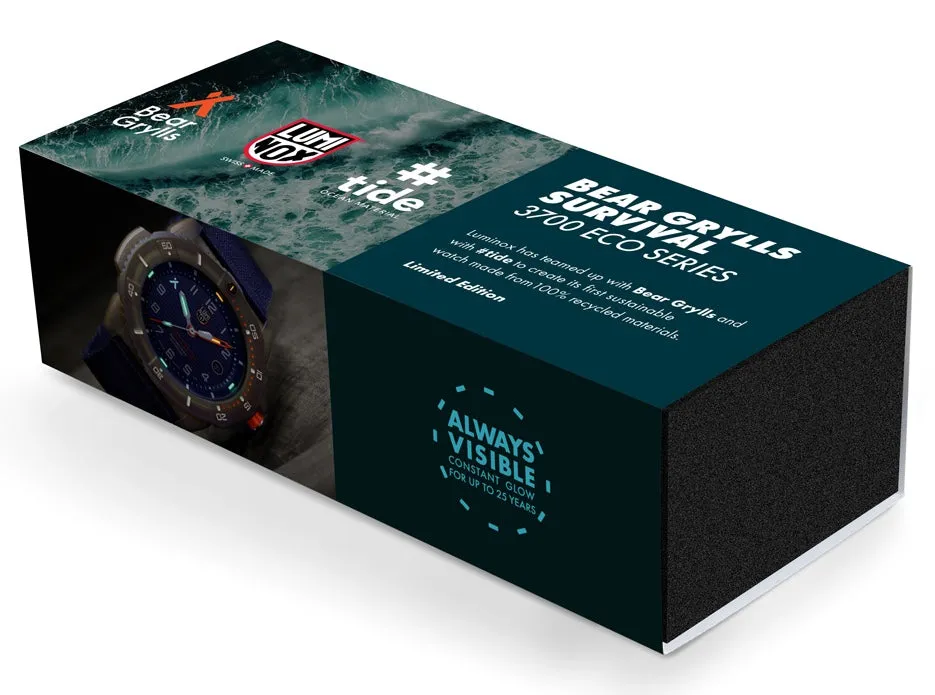 Luminox Bear Grylls Master #TIDE 3740 Series Yellow Black