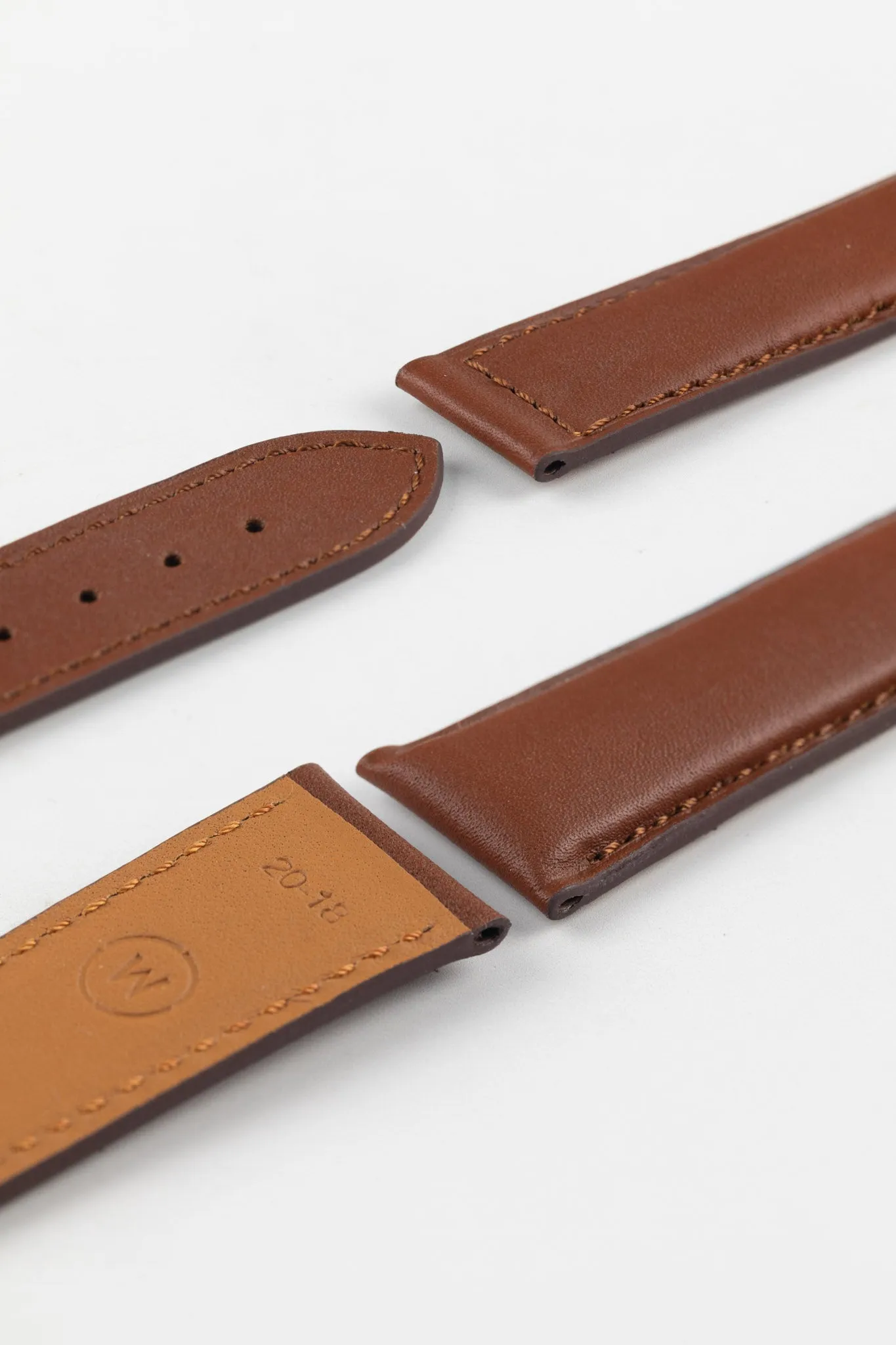 Lunar Deployment Baranil Watch Strap in Cognac