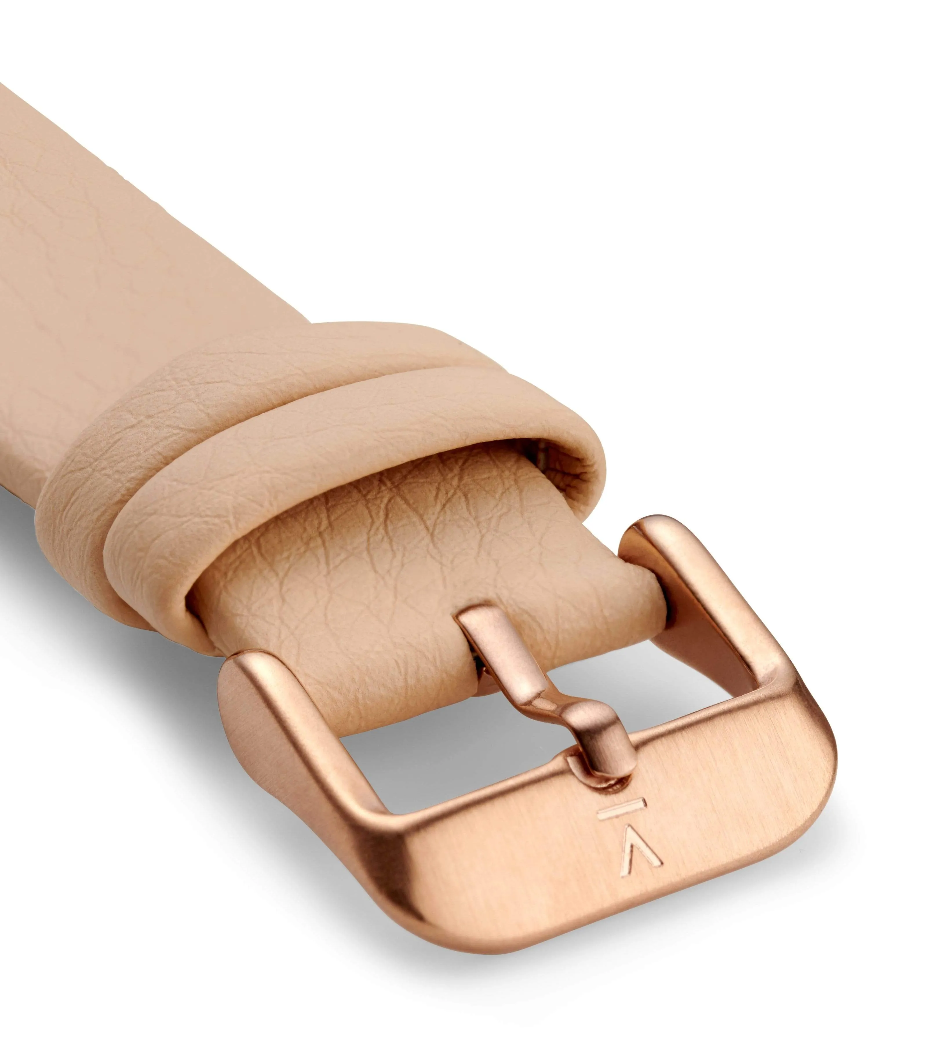 Lyka Watch with Rose Gold & Blue Dial | Sepia Vegan Leather Strap
