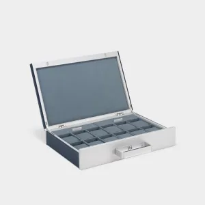 MACKENZIE 12 WATCH BRIEFCASE - MARINE / GREY