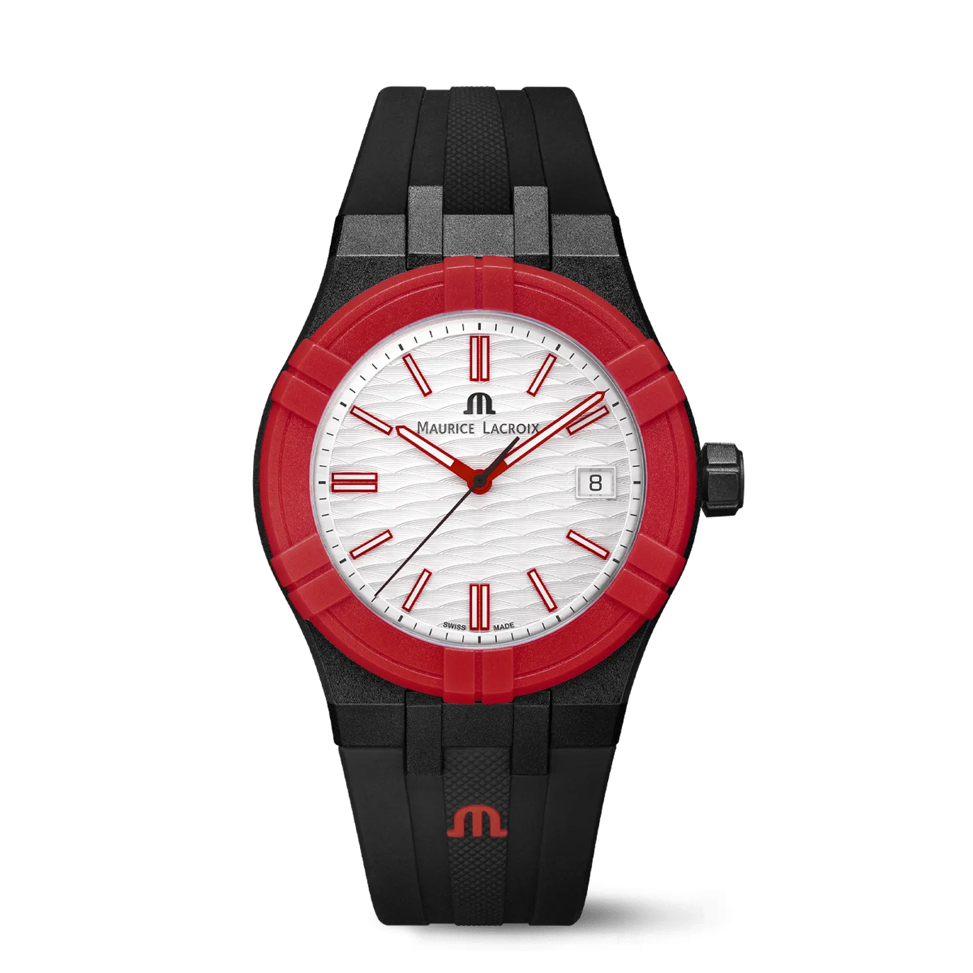 Maurice Lacroix Aikon #tide Black, Red and White