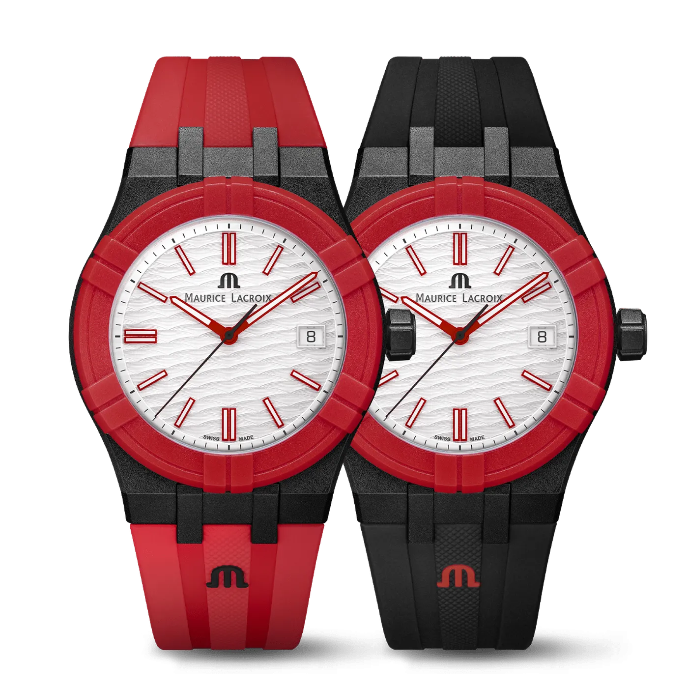 Maurice Lacroix Aikon #tide Black, Red and White