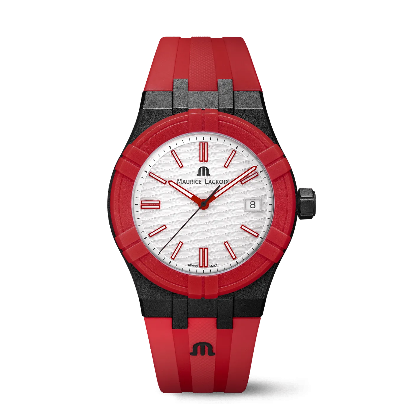 Maurice Lacroix Aikon #tide Black, Red and White