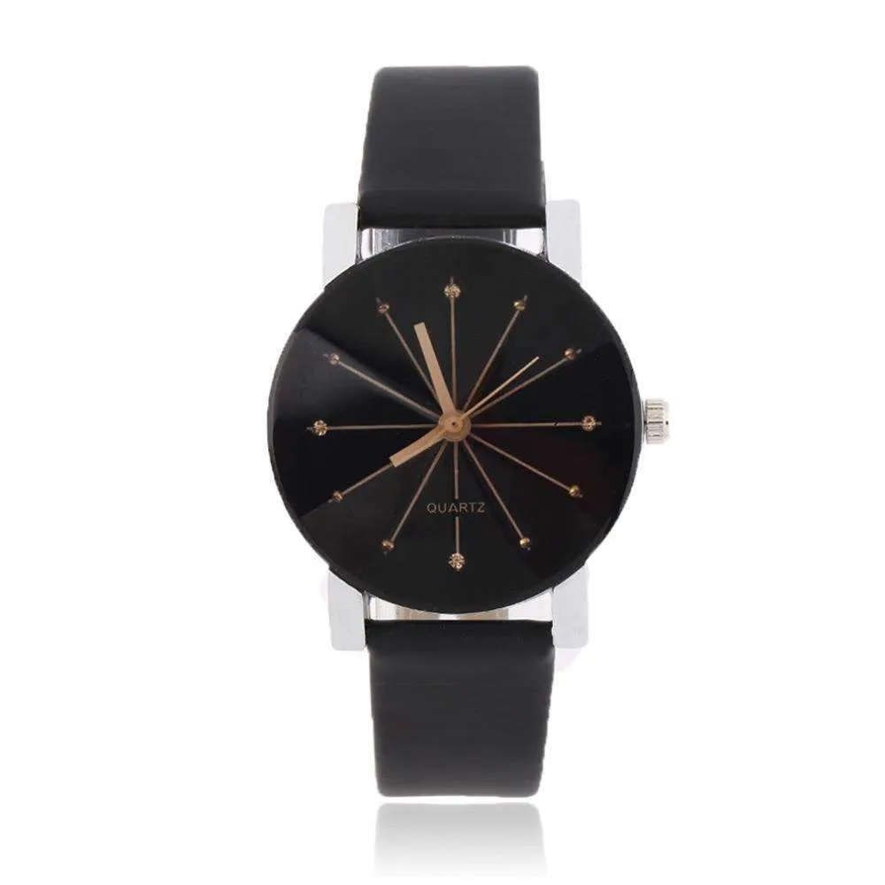 Men Women Casual Watches - Black Classic Couple Watch Fashion