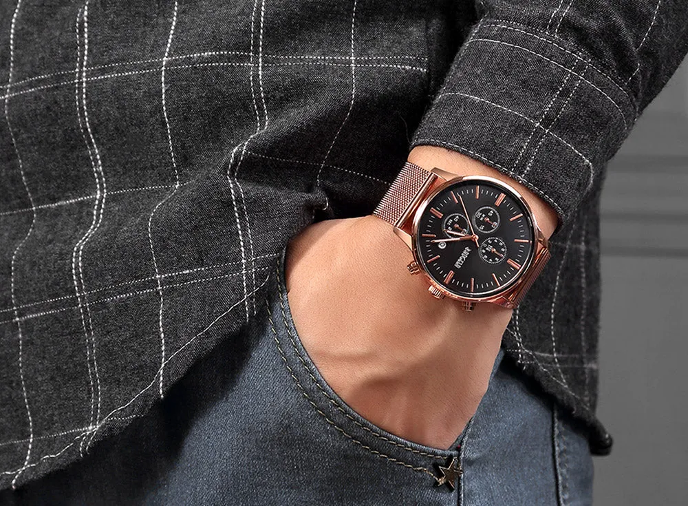 Men's Chronograph Stainless Steel Watch